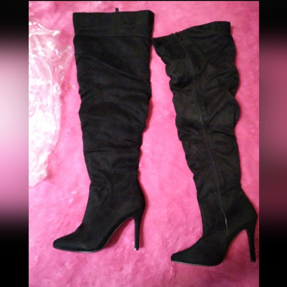 New Women's Over The Knee Suede Boots Size 8